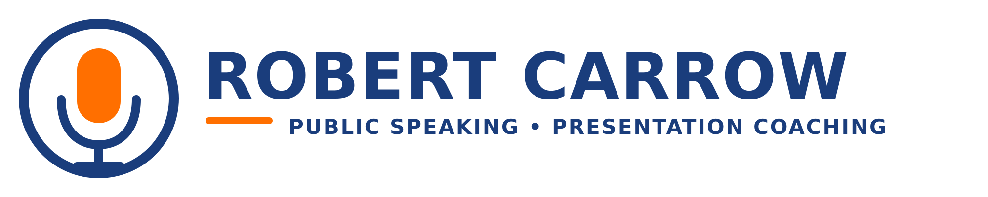 Robert Carrow – Public Speaking and Presentation Coaching